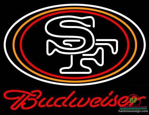 Budweiser San Francisco 49ers Neon Sign Teams Neon Light