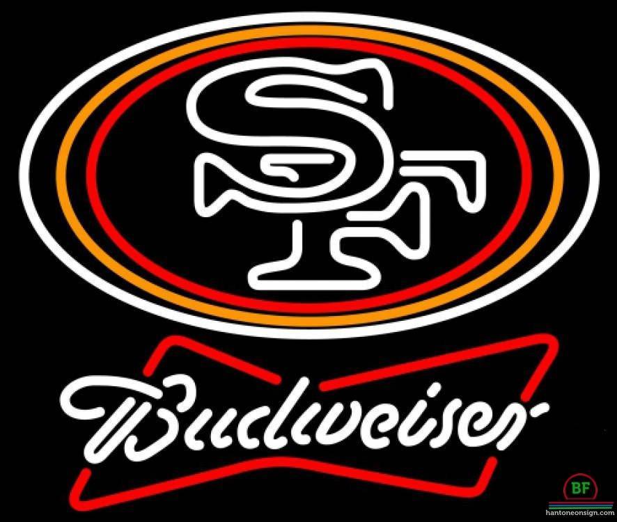 Budweiser San Francisco 49ers Neon Sign Teams Neon Light