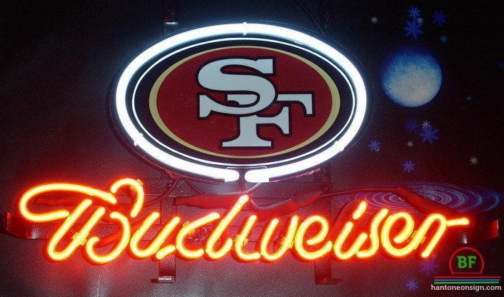 Budweiser San Francisco 49ers Neon Sign Teams Neon Light