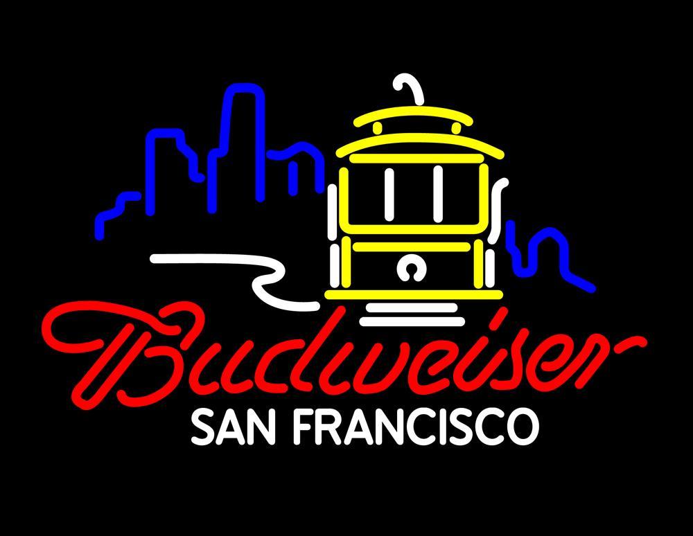 Budweiser San Francisco Cable Car Beer Bar Neon Sign Neon Light