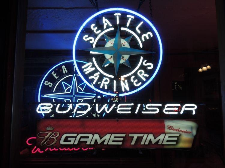 Budweiser Seattle Mariners Neon Sign Teams Neon Light Bar Sign Neon Light