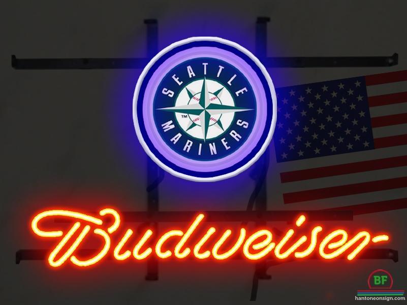 Budweiser Seattle Mariners Neon Sign Teams Neon Light