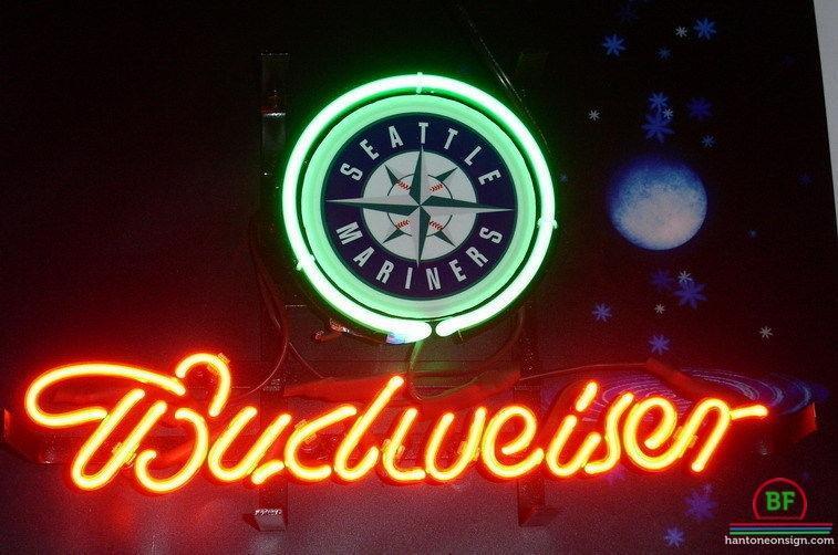 Budweiser Seattle Mariners Neon Sign Teams Neon Light