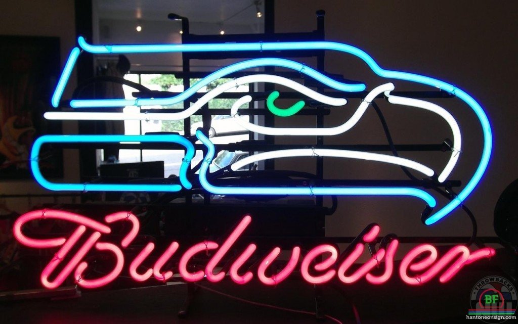 Budweiser Seattle Seahawks Neon Sign Teams Neon Light