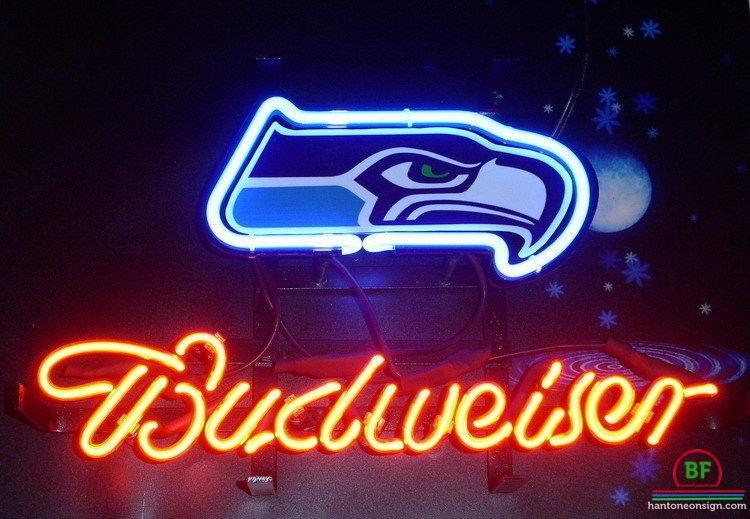 Budweiser Seattle Seahawks Neon Sign Teams Neon Light