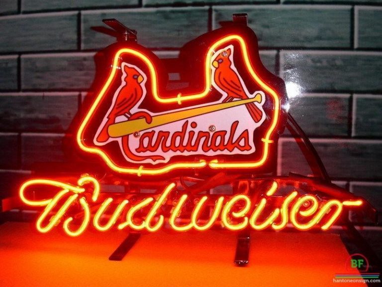 Budweiser St Louis Cardinals Neon Sign MLB Teams Neon Light DIY Neon
