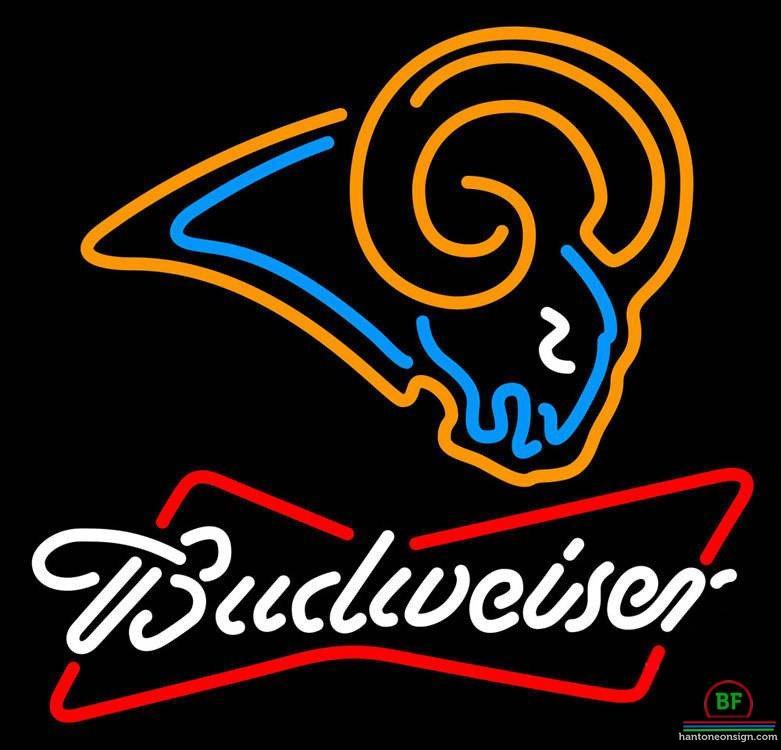 Budweiser St Louis Rams Neon Sign Teams Neon Light
