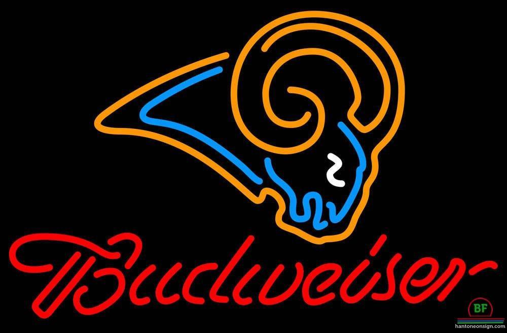 Budweiser St Louis Rams Neon Sign Teams Neon Light