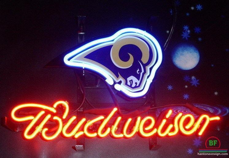 Budweiser St Louis Rams Neon Sign Teams Neon Light