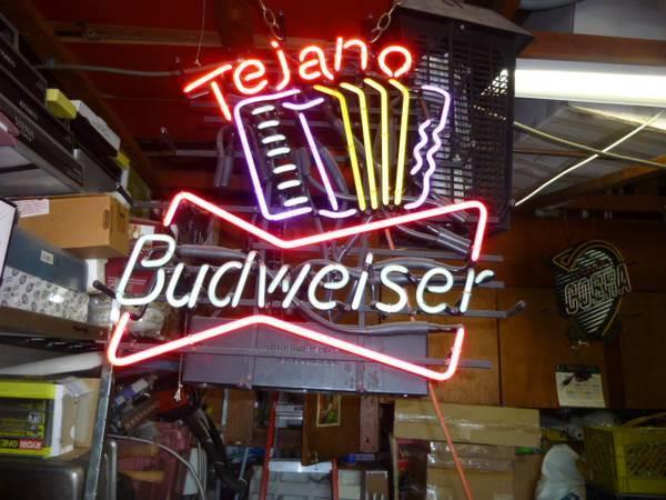 Budweiser Tejano Neon Sign Neon Light