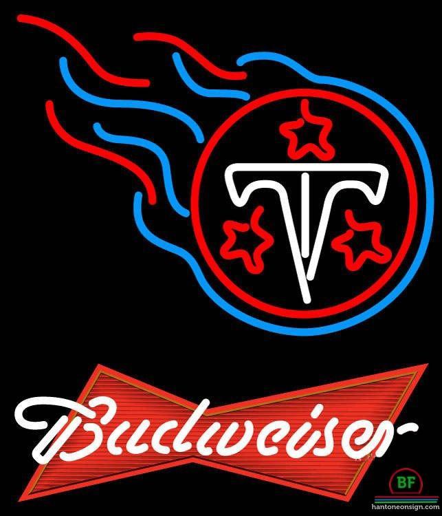 Budweiser Tennessee Titans Neon Sign Teams Neon Light