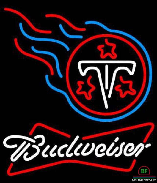 Budweiser Tennessee Titans Neon Sign Teams Neon Light