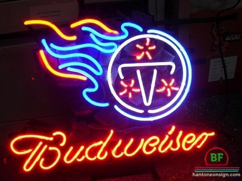 Budweiser Tennessee Titans Neon Sign Teams Neon Light