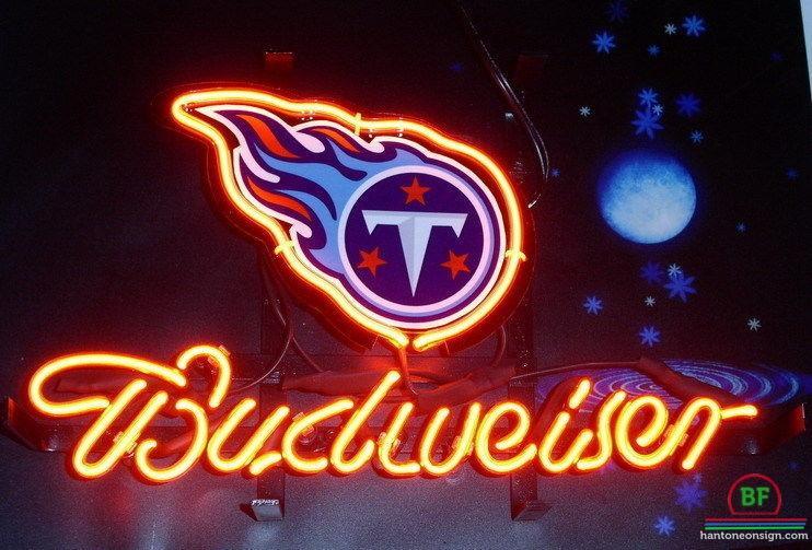 Budweiser Tennessee Titans Neon Sign Teams Neon Light