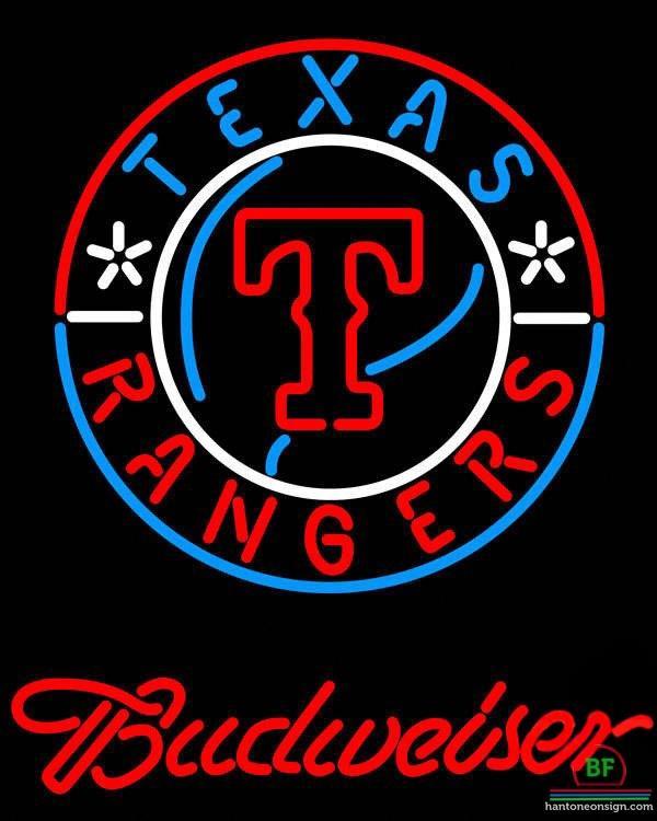 Budweiser Texas Rangers Neon Sign Teams Neon Light