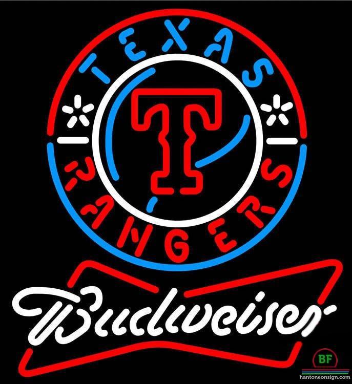 Budweiser Texas Rangers Neon Sign Teams Neon Light
