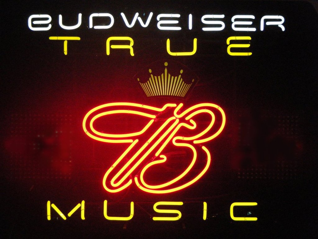 Budweiser True Music Neon Sign Bar Sign Neon Light