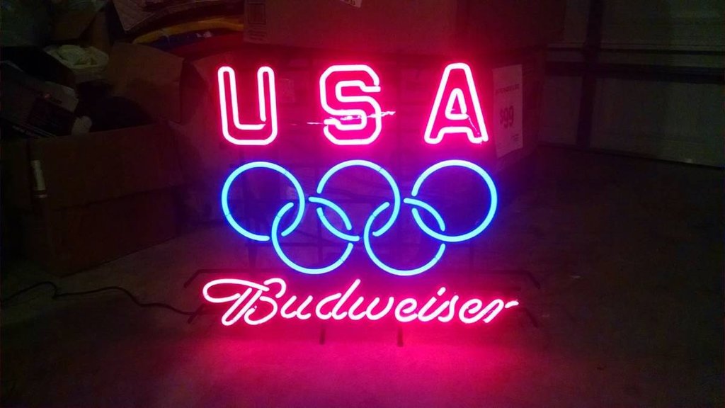 Budweiser Usa Olympic Neon Sign Neon Light