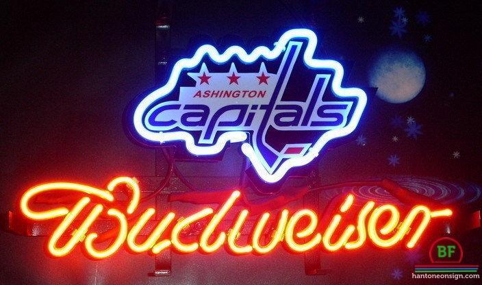 Budweiser Washington Capitals Neon Sign Teams Neon Light