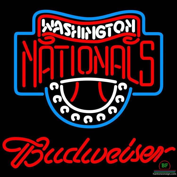 Budweiser Washington Nationals Neon Sign Teams Neon Light