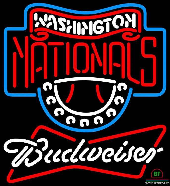 Budweiser Washington Nationals Neon Sign Teams Neon Light