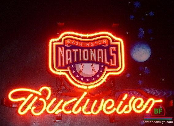 Budweiser Washington Nationals Neon Sign Teams Neon Light