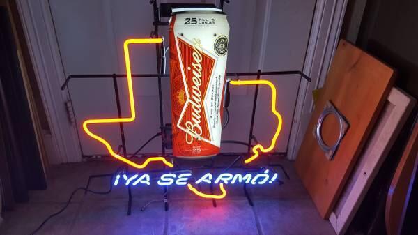 Budweiser Ya Se armo Neon Sign Bar Sign Neon Light
