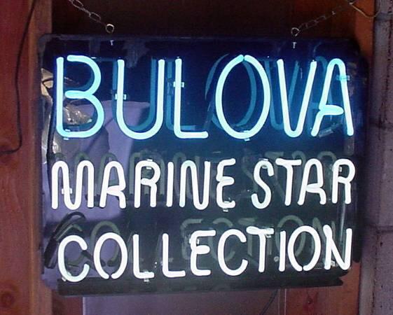 Bulova Marine Star Collection watch Neon Sign Bar Sign Neon Light