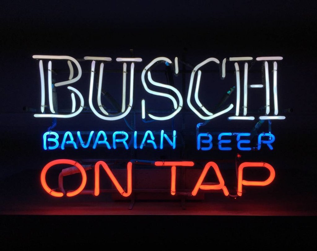 Busch Bavarian Beer On Tap Neon Sign Neon Light