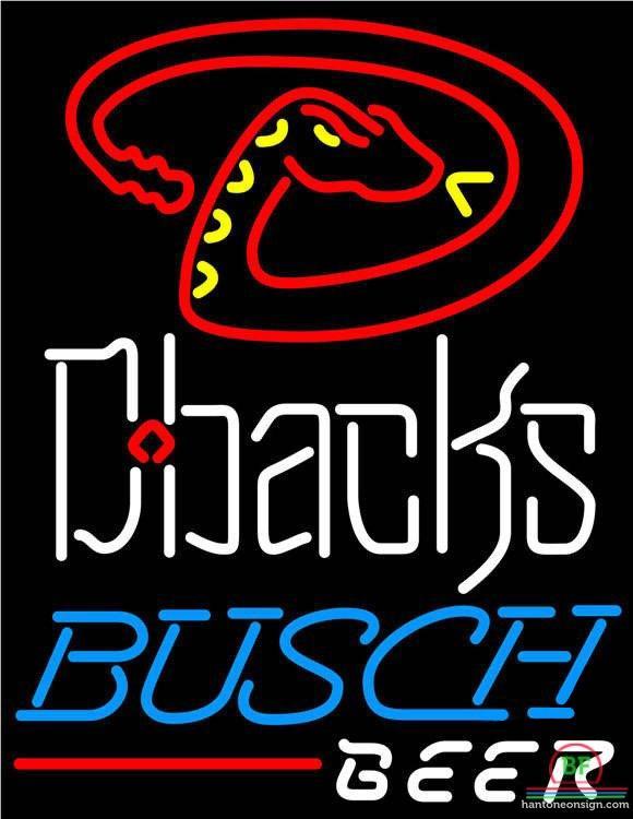 Busch Beer Arizona Diamondbacks Neon Sign Teams Neon Light