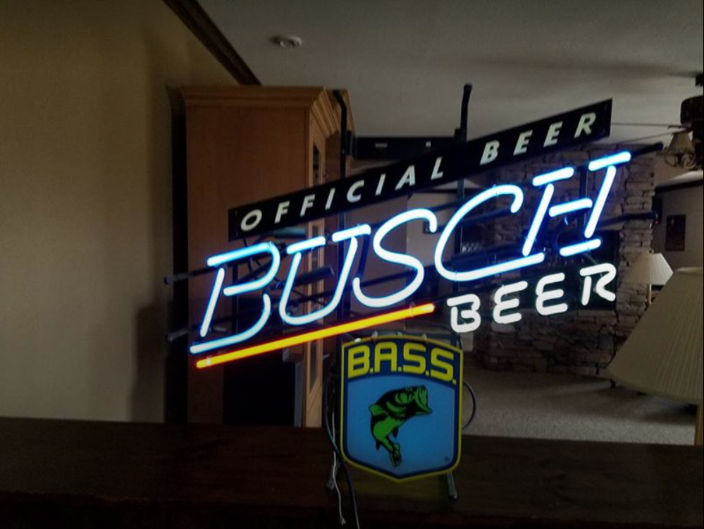 Busch Beer Bass neon Sign Neon Light