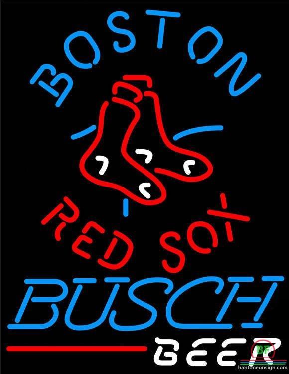 Busch Beer Boston Red Sox Neon Sign Teams Neon Light