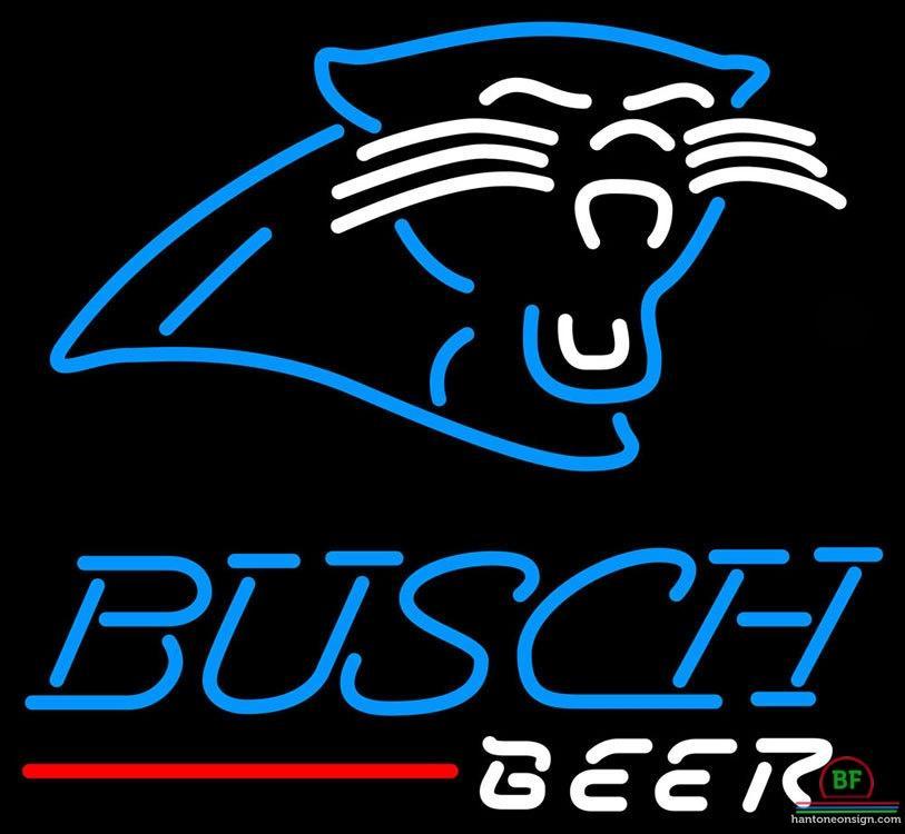 Busch Beer Carolina Panthers Neon Sign Teams Neon Light