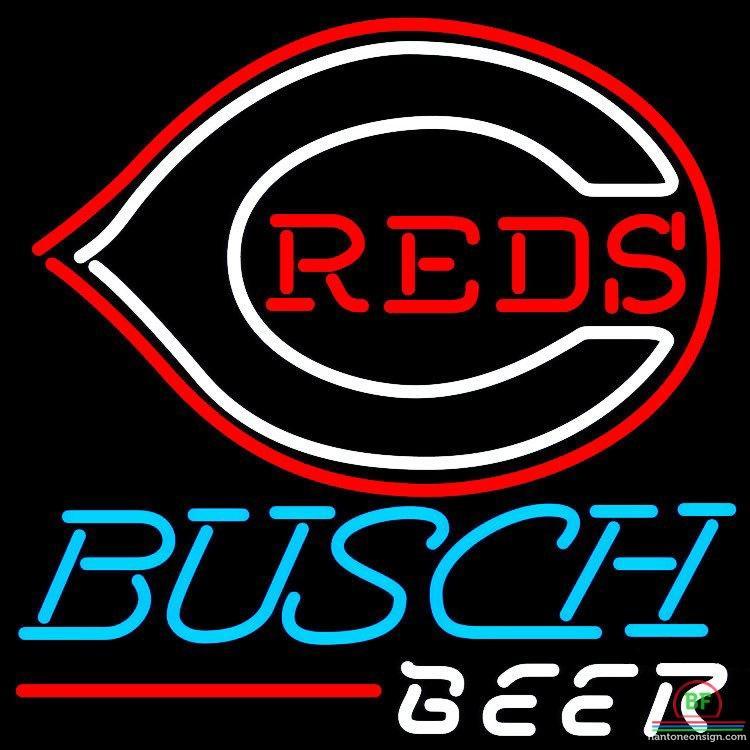 Busch Beer Cincinnati Reds Neon Sign Teams Neon Light