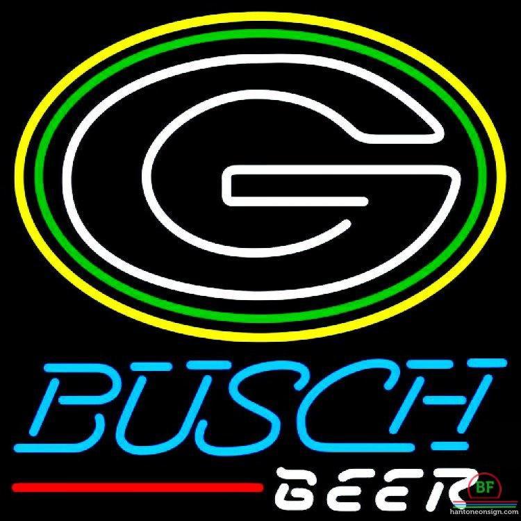 Busch Beer Green Bay Packers Neon Sign Teams Neon Light