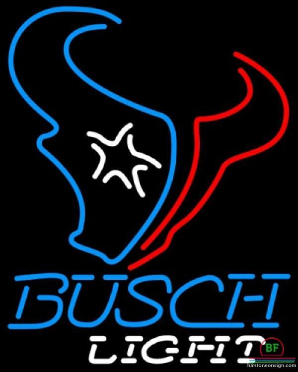 Busch Beer Houston Texans Neon Sign Teams Neon Light