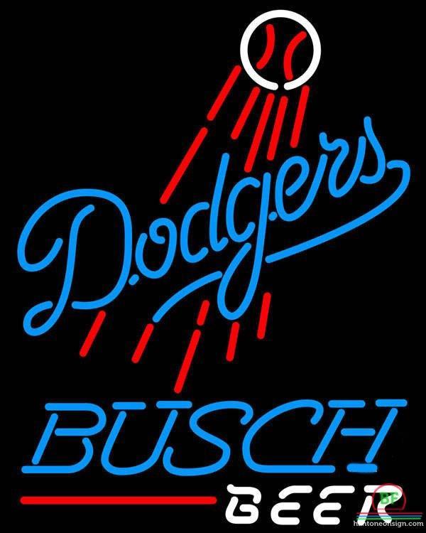 Busch Beer Los Angeles Dodgers Neon Sign Teams Neon Light