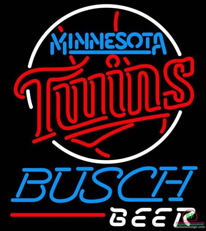 Busch Beer Minnesota Twins Neon Sign Teams Neon Light