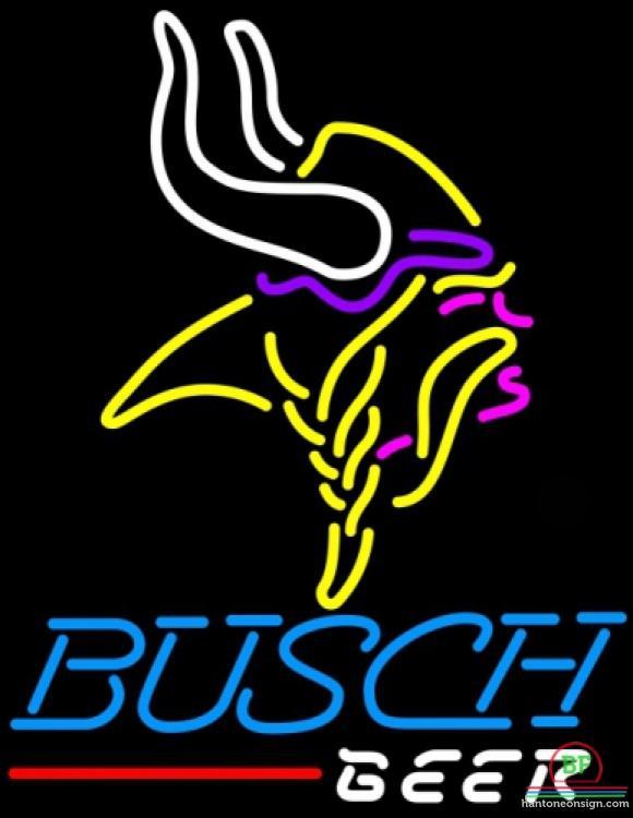 Busch Beer Minnesota Vikings Neon Sign Teams Neon Light