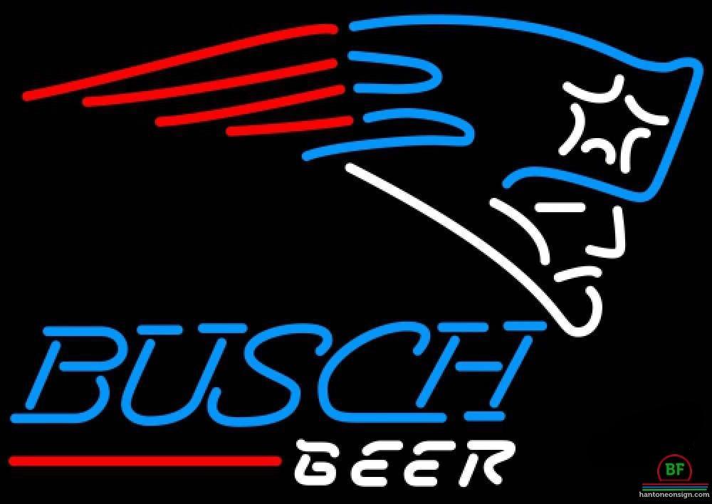 Busch Beer New England Patriots Neon Sign Teams Neon Light