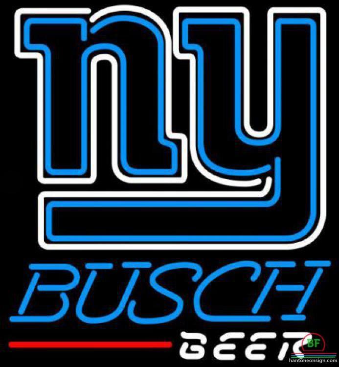 Busch Beer New York Giants Neon Sign Teams Neon Light