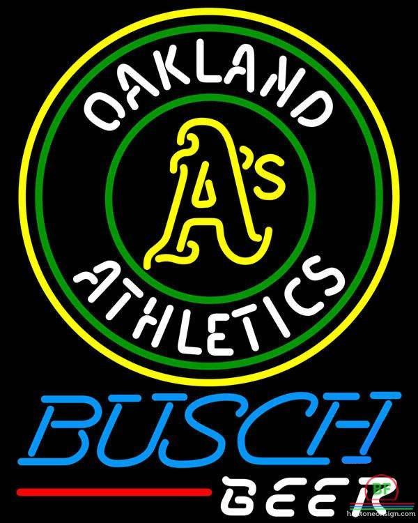 Busch Beer Oakland_Athletics Neon Sign Teams Neon Light