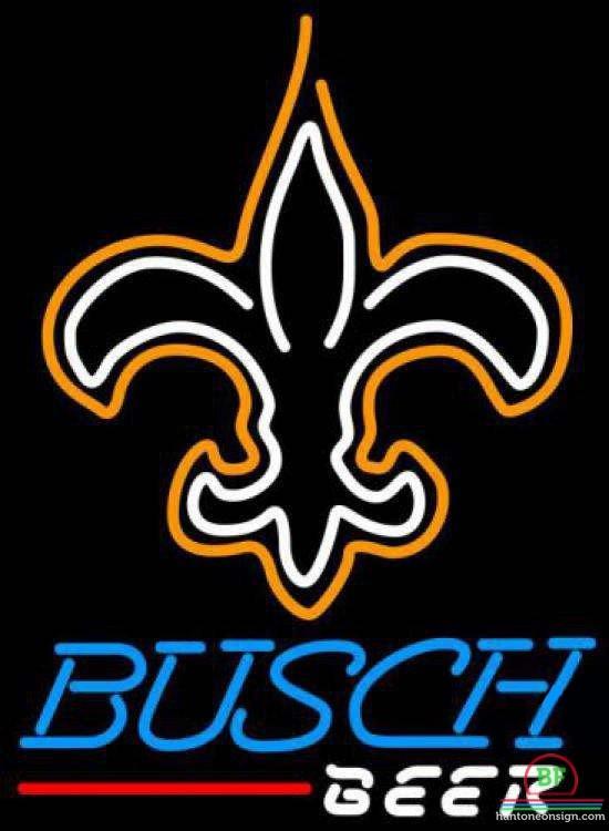 Busch Beer Orleans Saints Neon Sign Teams Neon Light