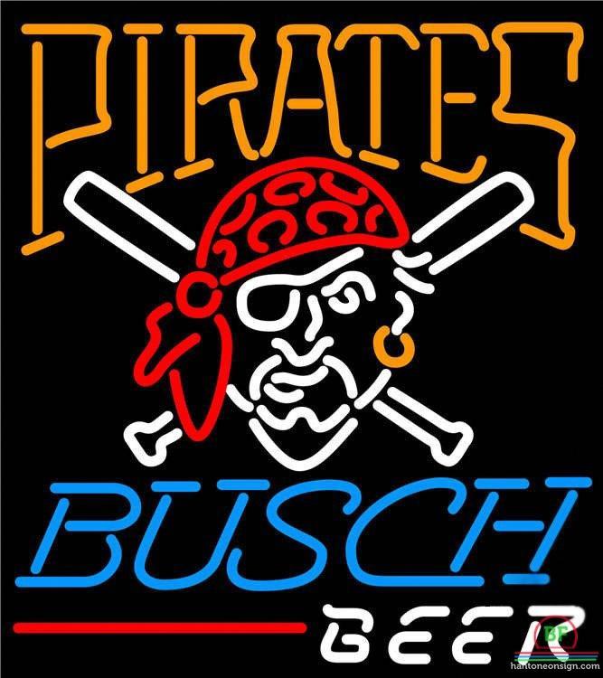 Busch Beer Pittsburgh Pirates Neon Sign Teams Neon Light