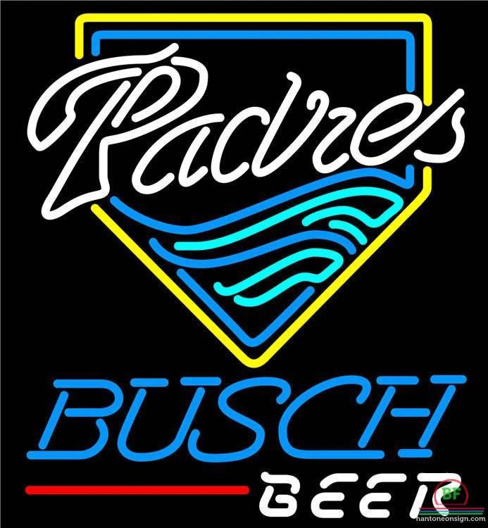 Busch Beer San Diego Padres Neon Sign Teams Neon Light