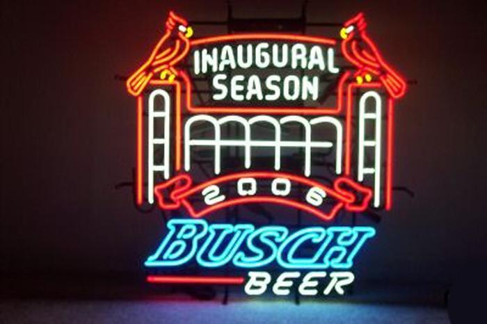 Busch Beer San St Louis Cardinals Sports Neon Sign Bar Sign Neon Light