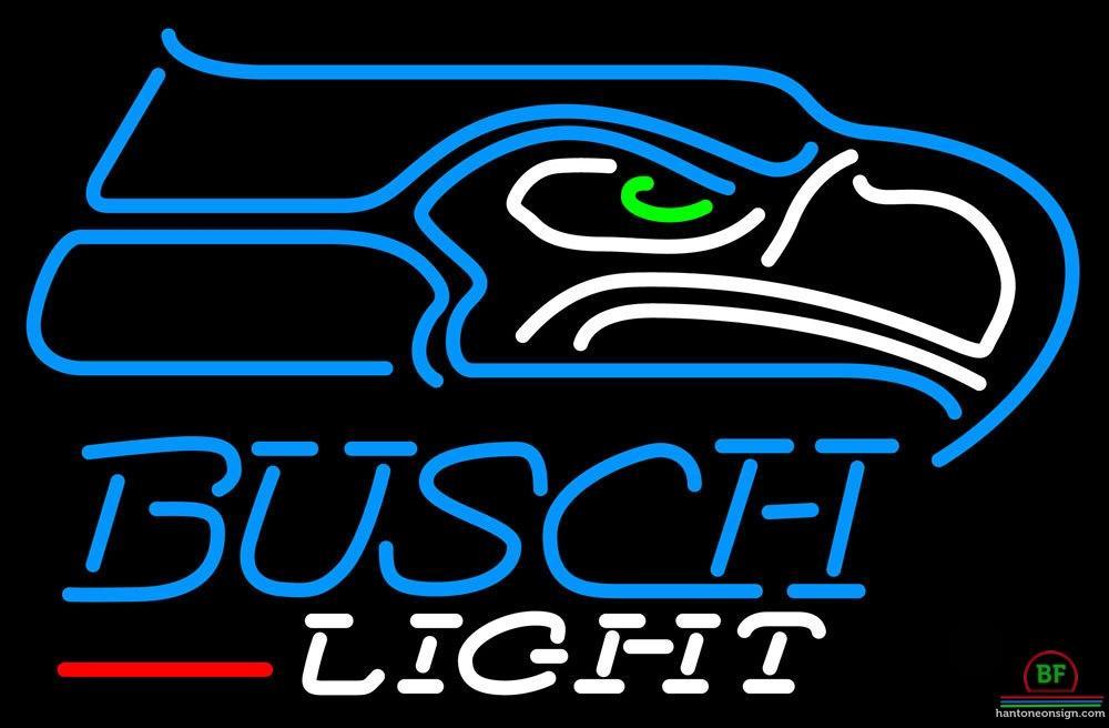 Busch Beer Seattle Seahawks Neon Sign Teams Neon Light