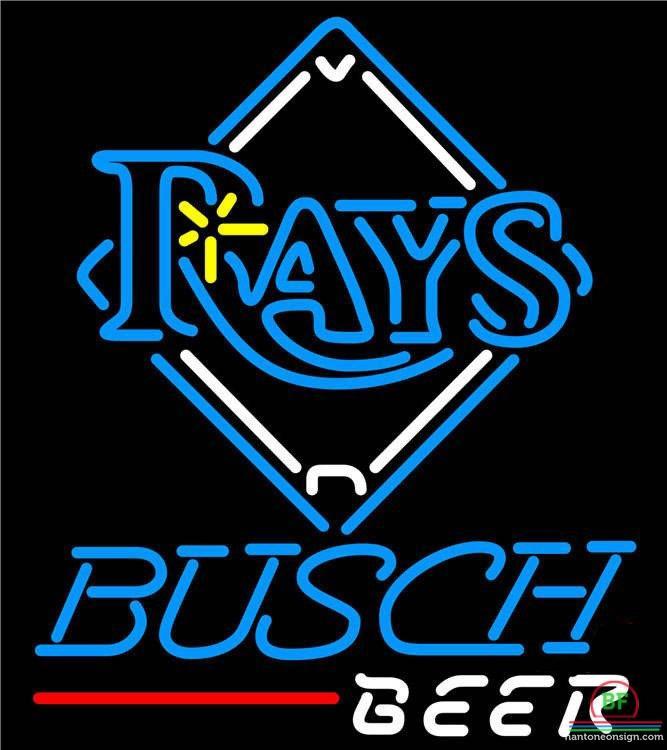 Busch Beer Tampa Bay Rays Neon Sign Teams Neon Light