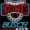 Busch Beer Washington Nationals Neon Sign Teams Neon Light