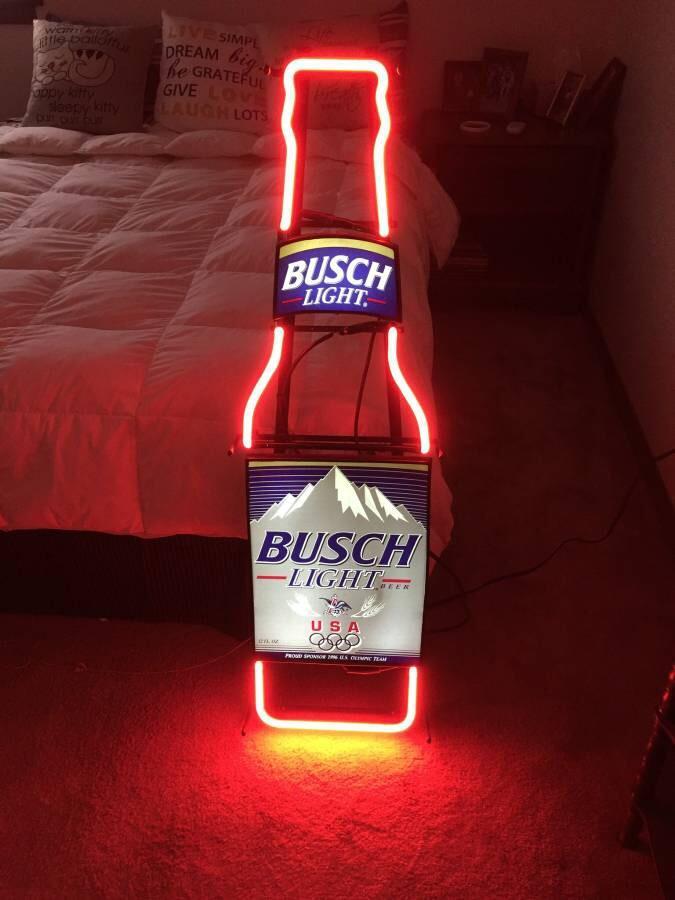 Busch Light Bottle Neon Sign Neon Light